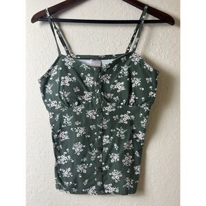 Y2K 90's Vintage Babydoll Top Juniors‎ 11-13 Floral Fairy Feminine Festival